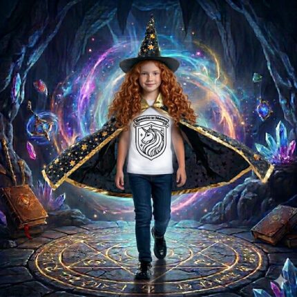 Einhorn-Shirt zum Ausmalen für Kinder – T-Shirt mit Nayla-Motiv zum Selbstbemalen mit Textilstiften
