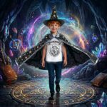 Phönix-Shirt zum Ausmalen für Kinder – T-Shirt mit Pyrael-Motiv zum Selbstbemalen mit Textilstiften